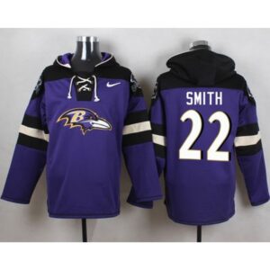 6862b126d1b91_1 Ravens #22 Jimmy Smith Purple Player Pullover NFL Hoodie