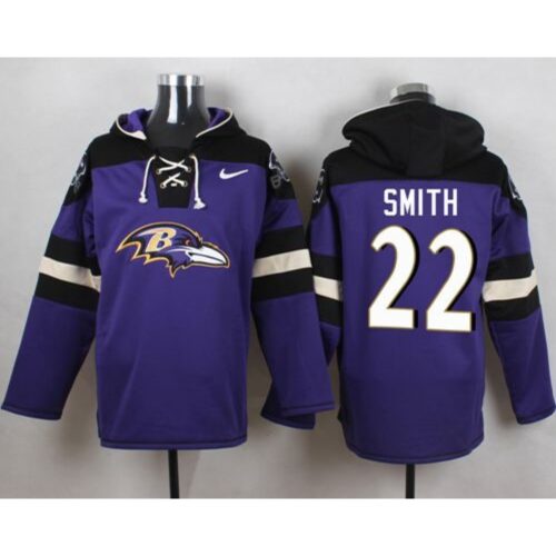 6862b126d1b91_1 Ravens #22 Jimmy Smith Purple Player Pullover NFL Hoodie