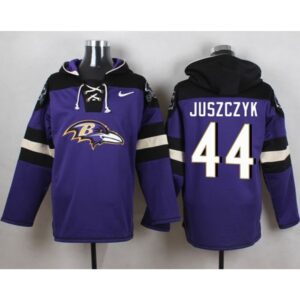 6862b1390efc7_1 Ravens #44 Kyle Juszczyk Purple Player Pullover NFL Hoodie