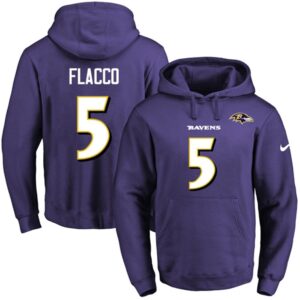 6862b1410ecc1_1 Ravens #5 Joe Flacco Purple Name & Number Pullover NFL Hoodie