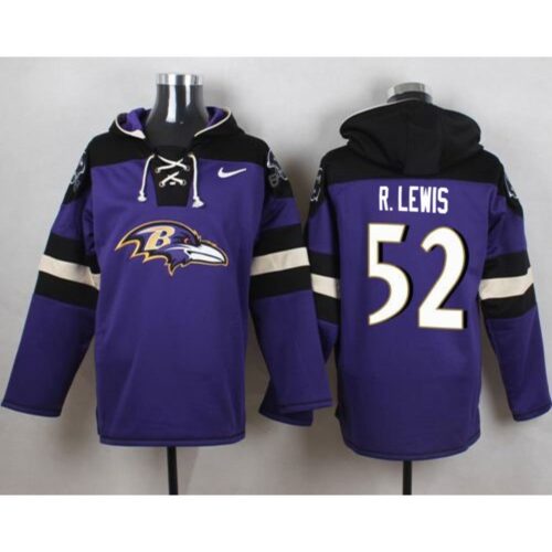 6862b148eba56_1 Ravens #52 Ray Lewis Purple Player Pullover NFL Hoodie