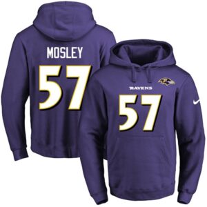 6862b156c9d3e_1 Ravens #57 C.J. Mosley Purple Name & Number Pullover NFL Hoodie