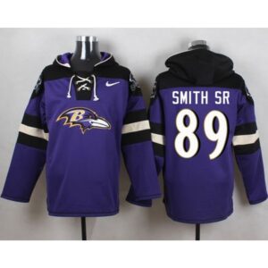6862b1803dc02_1 Ravens #89 Steve Smith Sr Purple Player Pullover NFL Hoodie