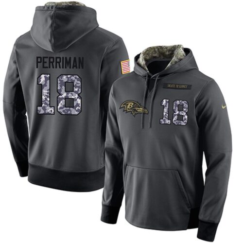 6862b1b495bac_1 NFL Men's Baltimore Ravens #18 Breshad Perriman Stitched Black Anthracite Salute to Service Player Performance Hoodie