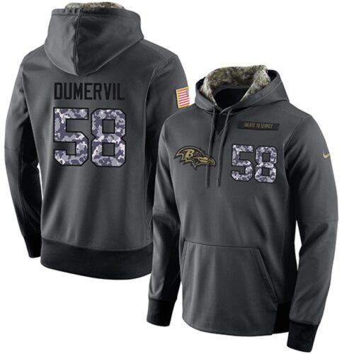 6862b1c708612_1 NFL Men's Baltimore Ravens #58 Elvis Dumervil Stitched Black Anthracite Salute to Service Player Performance Hoodie