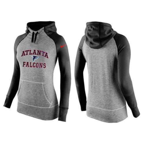 6862b249d7cb5_1 Women's Atlanta Falcons Performance Hoodie Grey & Black_2