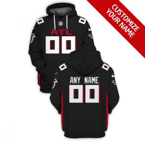 6862b33b5ee37_1 Men's Atlanta Falcons Active Player Custom 2021 Black Pullover Hoodie