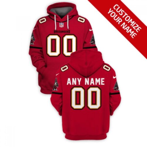 6862bdce11966_1 Men's Tampa Bay Buccaneers Active Player Custom 2021 Red Pullover Hoodie