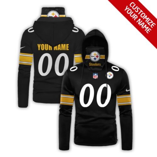 6862c7fc4f093_1 Men's Pittsburgh Steelers 2020 Black Customize Hoodie Mask