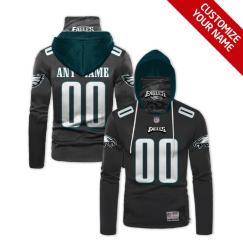 6862cbfe9f3b9_1 Men's Philadelphia Eagles 2020 Black Customize Hoodie Mask