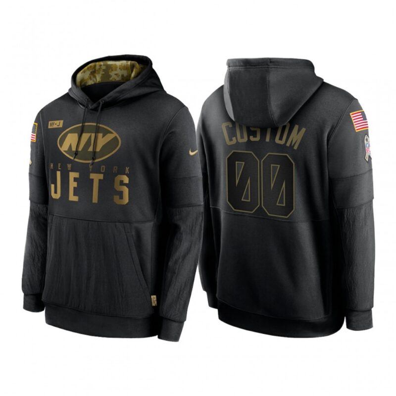 6862ce50dfb02_1 Men's New York Jets ACTIVE PLAYER Custom 2020 Black Salute to Service Sideline Performance Pullover Hoodie