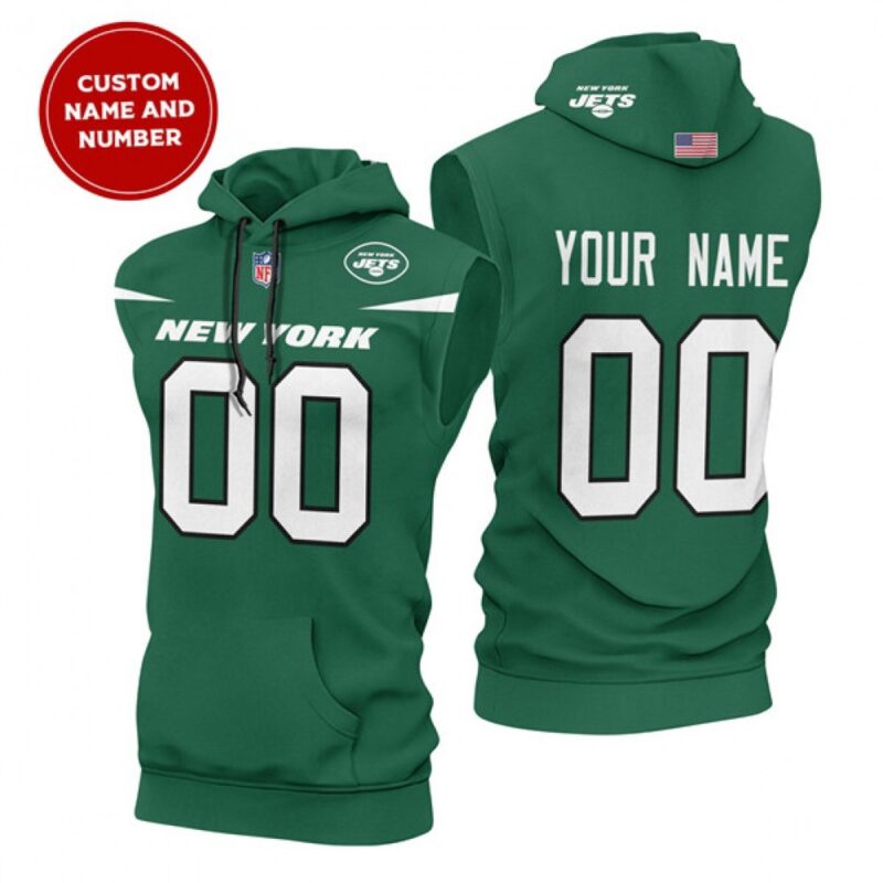 6862cefcee8cb_1 Men's New York Jets Customized Green Limited Edition Sleeveless Hoodie