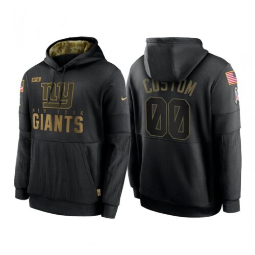 6862d1cd7627b_1 Men's New York Giants ACTIVE PLAYER Custom 2020 Black Salute to Service Sideline Performance Pullover Hoodie