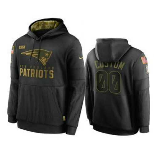 6862d5f847944_1 Men's New England Patriots ACTIVE PLAYER Custom 2020 Black Salute To Service Sideline Performance Pullover Hoodie