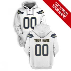 6862e3a02ce6d_1 Men's Los Angeles Chargers Active Player Custom 2021 White Pullover Hoodie