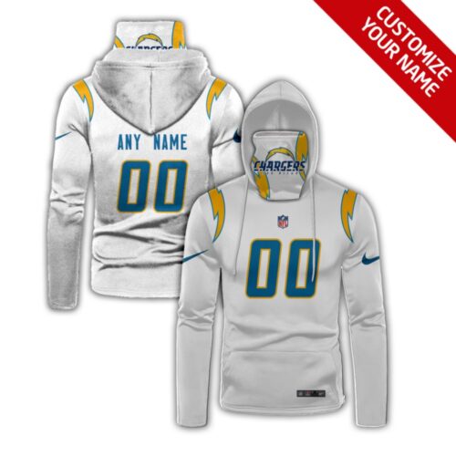 6862e3a28afc5_1 Men's Los Angeles Chargers 2020 White Customize Hoodie Mask