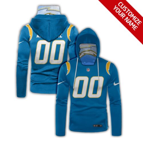 6862e5b0214f2_1 Men's Los Angeles Chargers 2020 Blue Customize Hoodie Mask