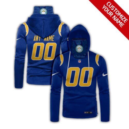 6862e65d46734_1 Men's Los Angeles Chargers 2020 Royal Customize Hoodie Mask