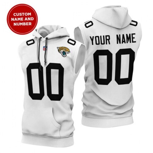 6862ef8f00815_1 Men's Jacksonville Jaguars Customized White Limited Edition Sleeveless Hoodie