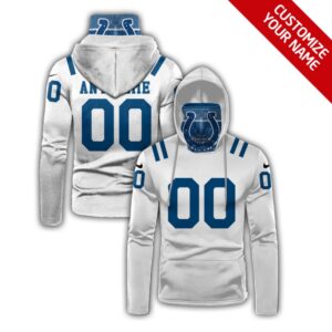 6862f03de291b_1 Men's Indianapolis Colts 2020 White Customize Hoodie Mask