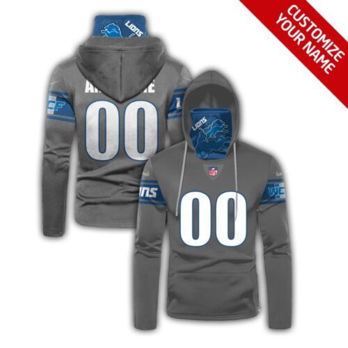 6862f7c3b54eb_1 Men's Detroit Lions 2020 Grey Customize Hoodie Mask