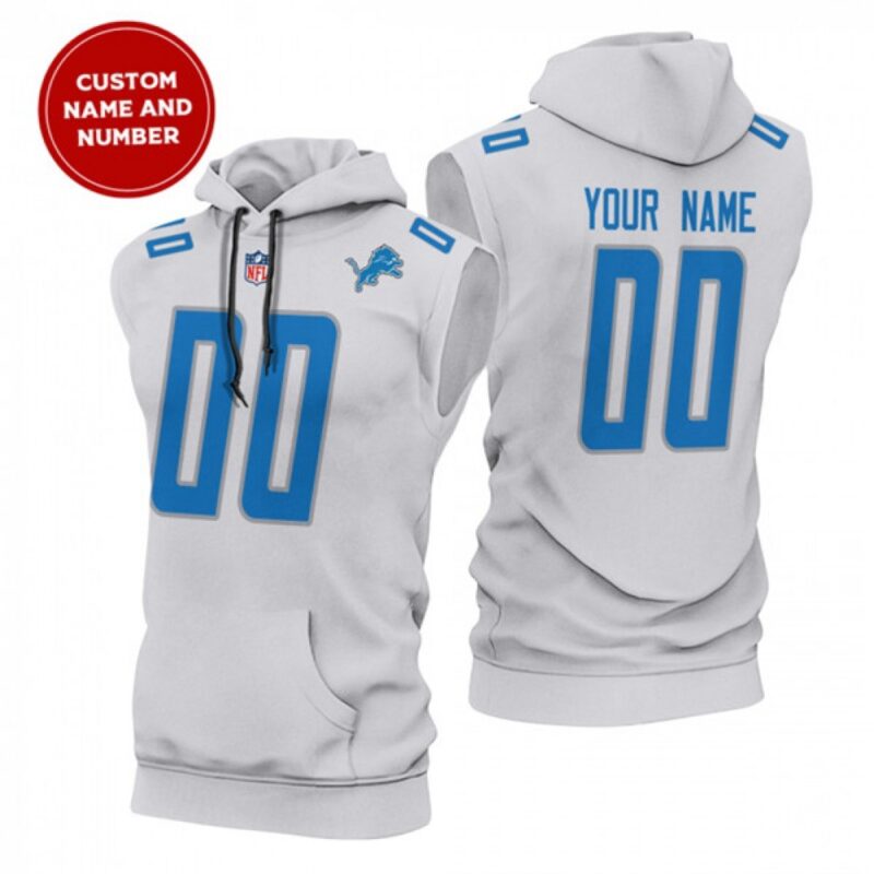 6862f7ee39cf6_1 Men's Detroit Lions Customized White Limited Edition Sleeveless Hoodie