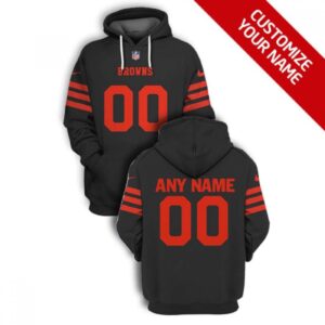 6863015a477d7_1 Men's Cleveland Browns Active Player Custom 2021 Brown Color Rush Pullover Hoodie