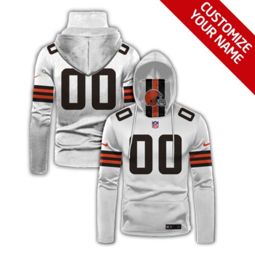 6863016b65dfe_1 Men's Cleveland Browns 2020 White Customize Hoodie Mask