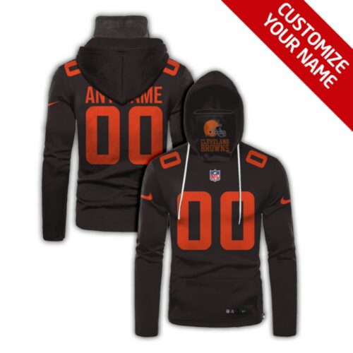 68630170491ce_1 Men's Cleveland Browns 2020 Brown Customize Hoodie Mask