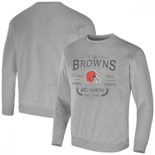 686308d42fdff_1 Men's Cleveland Browns Gray Darius Rucker Collection Pullover Sweatshirt