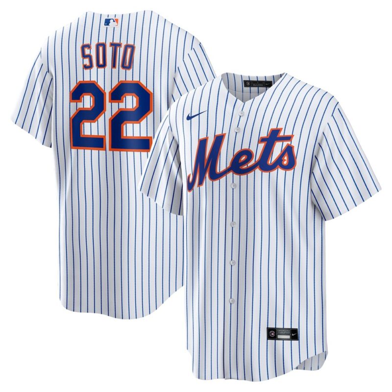 6863101745722_1 Men's New York Mets #22 Juan Soto White Home Replica Player Jersey