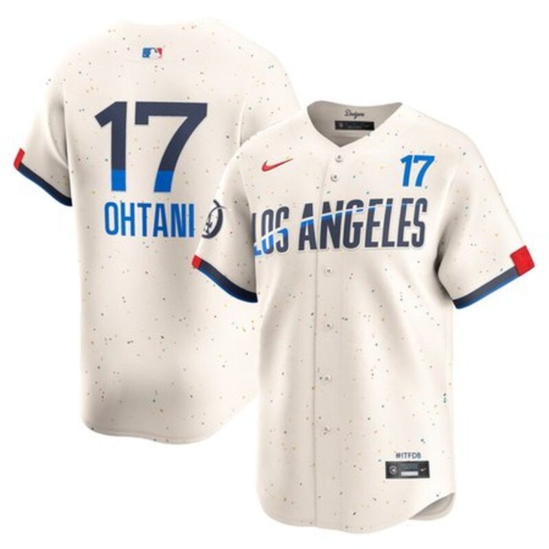 6863103d951c8_1 Men's Los Angeles Dodgers #17 Shohei Ohtani Cream 2024 City Connect Limited Player Jersey
