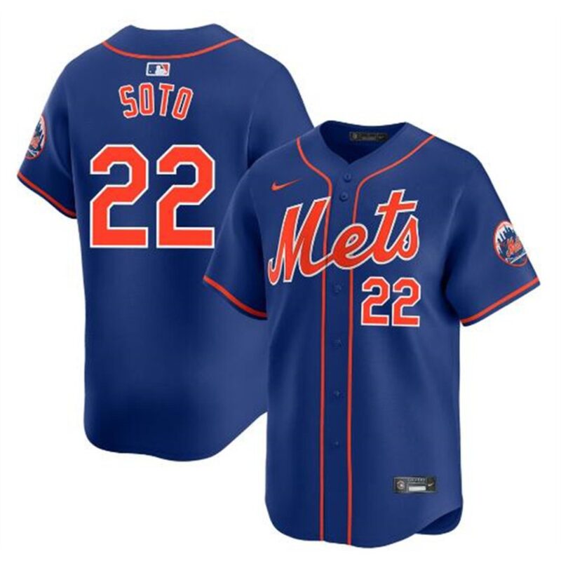 68631047c189f_1 Men's New York Mets #22 Juan Soto Royal 2024 Alternate Limited Stitched Baseball Jersey