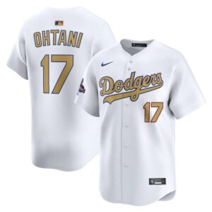 6863105ea6235_1 Men's Los Angeles Dodgers #17 Shohei Ohtani White 2025 Gold Collection Limited Jersey