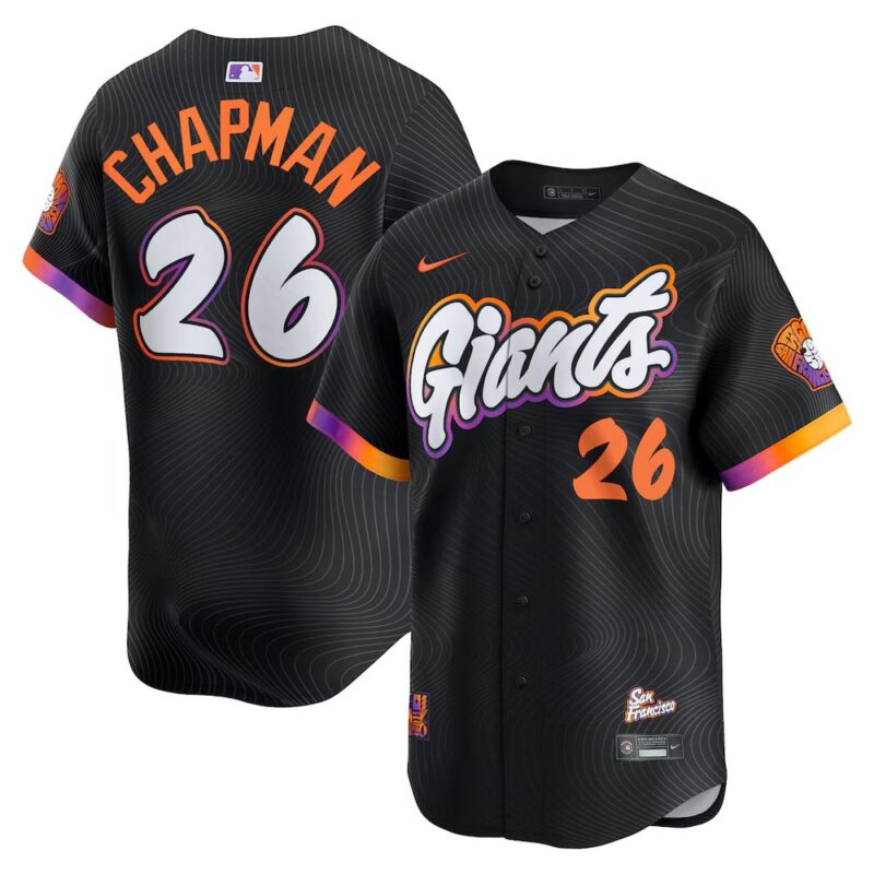 686310617c913_1 Men's San Francisco Giants #26 Matt Chapman Nike Anthracite 2025 City Connect Limited Jersey
