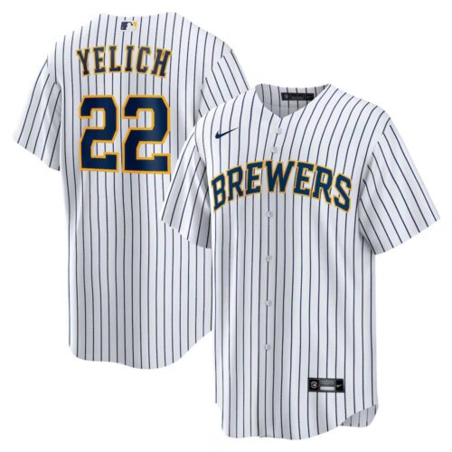 686310a6b8d3b_1 Men's Milwaukee Brewers #22 Christian Yelich Nike White Alternate Replica Player Jersey