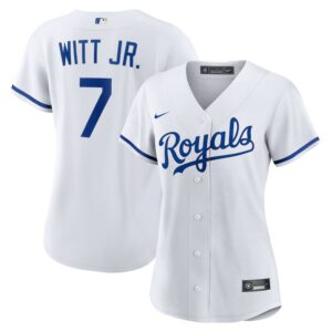 68631132235d9_1 Women's Kansas City Royals #7 Bobby Witt Jr. Nike White Home Replica Player Jersey