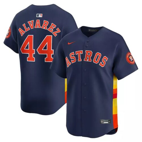 6863117802208_1 Men's Houston Astros #44 Yordan Alvarez Nike Navy Alternate Limited Player Jersey