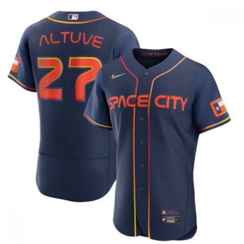 6863119d1405a_1 Men's Houston Astros #27 Jose Altuve 2022 Navy City Connect Flex Base Stitched Baseball Jersey