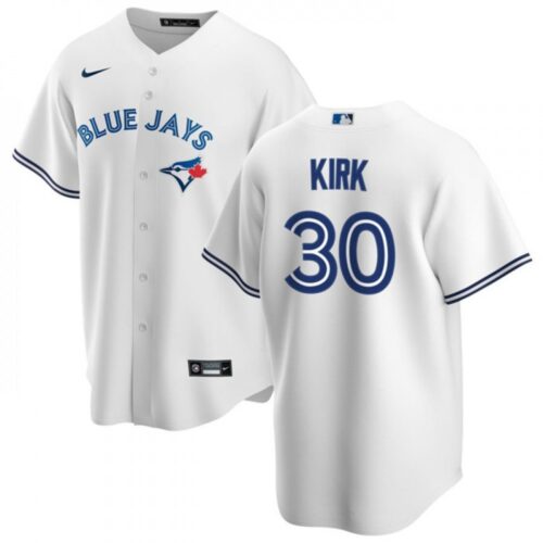 686311cc9e4af_1 Men's Toronto Blue Jays #30 Alejandro Kirk White Cool Base Stitched Jersey