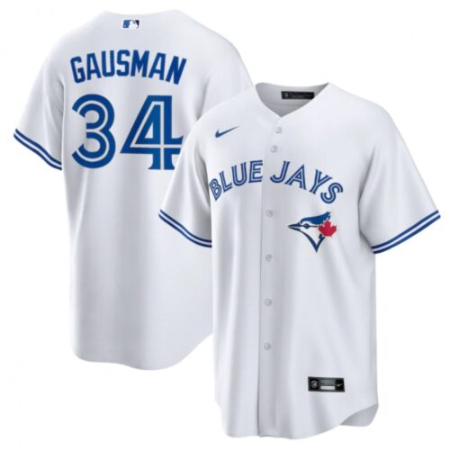 686311d277968_1 Men's Toronto Blue Jays #34 Kevin Gausman White Cool Base Stitched Jersey