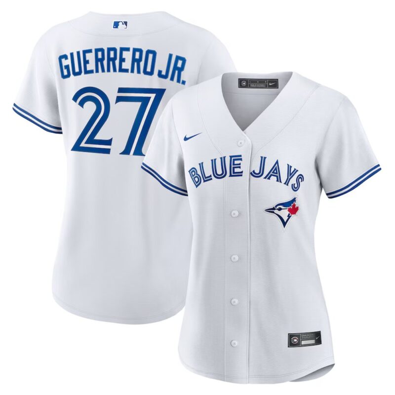 686311d56d73a_1 Women's Toronto Blue Jays #27 Vladimir Guerrero Jr. Nike White Home Replica Player Jersey