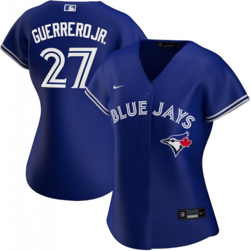 686311fc618f5_1 Women's Toronto Blue Jays #27 Vladimir Guerrero Jr. Blue Cool Base Stitched Baseball Jersey(Run Small)
