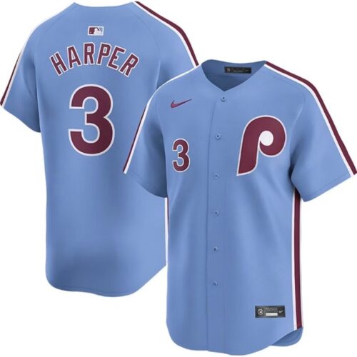 6863120b0b3c2_1 Men's Philadelphia Phillies #3 Bryce Harper Blue Cool Base Stitched Jersey