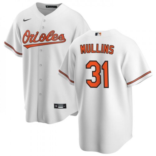 68631219a4d5e_1 Men's Baltimore Orioles #31 Cedric Mullins White Cool Base Stitched Jersey