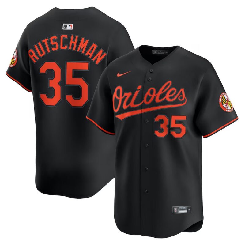 68631221eb178_1 Men's Baltimore Orioles #35 Adley Rutschman Black Alternate Limited Player Jersey