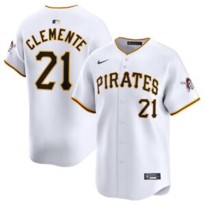 68631224d9451_1 Men's Pittsburgh Pirates #21 Roberto Clemente White Home Limited Stitched Baseball Jersey
