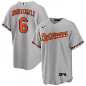 6863123ed8487_1 Men's Baltimore Orioles #6 Ryan Mountcastle Grey Cool Base Stitched Jersey