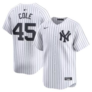68631245ae53b_1 Men's New York Yankees #45 Gerrit Cole White Home Limited Player Jersey