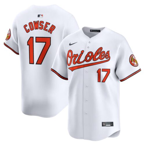 6863125adcef2_1 Men's Baltimore Orioles #17 Colton Cowser White Home Limited Player Jersey